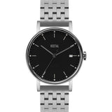 Vestal The Sophisticate 36 7-Link Metal Watch | Silver/Black