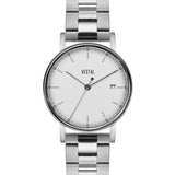 Vestal The Sophisticate 36 3-Link Metal Watch | Silver/White