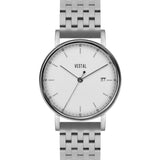 Vestal The Sophisticate 36 7-Link Metal Watch | Silver/White