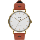 Vestal The Sophisticate Makers Edition Watch | Persimmon-Black/Gold/White