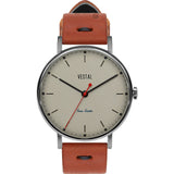 Vestal The Sophisticate Makers Edition Watch | Persimmon-Black/Silver/Metallic White
