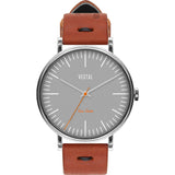 Vestal The Sophisticate Makers Edition Watch | Persimmon-Black/Silver/Grey