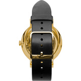 Vestal The Sophisticate Italian Leather Watch | Black/Gold/White