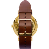 Vestal The Sophisticate Italian Leather Watch | Cordovan/Gold/White