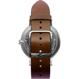 Vestal The Sophisticate Italian Leather Watch | Brown/Silver/Black