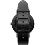 Vestal The Sophisticate Italian Leather Watch | Black/Black/Blue Accent