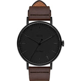 Vestal The Sophisticate Italian Leather Watch | Dark Brown/Black