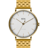 Vestal The Sophisticate 7-Link Watch | Gold/White