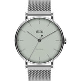Vestal The Sophisticate Metal Watch | Silver/Marine/Mesh