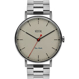 Vestal The Sophisticate 3-Link Metal Watch | Silver/3-Link Metallic White