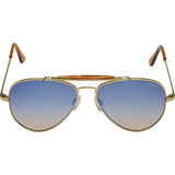 Randolph Engineering Sportsman 23K Gold Sunglasses | Oasis Metallic Nylon AR Skull 57MM SP71406-NY