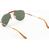 Randolph Engineering Sportsman 23K Gold Plated Sunglasses | AGX Green Skull