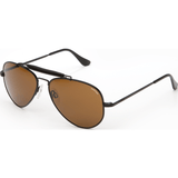 Randolph Engineering Sportsman Matte Black Sunglasses | Tan PC Skull 57MM SP72412-PC