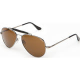 Randolph Engineering Sportsman Gunmetal Sunglasses | Tan Polarized Skull