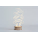 Studio Cheha Spiral LED Table Lamp | Iron/Birch Ch-Spiral