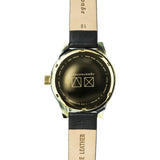 squarestreet SQ03 Minuteman Two Hand Black Watch | Horn/Black Leather SQ03 B-12