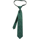 Cufflinks Star Wars Yoda Paisley Boys' Zipper Silk Tie | Green SW-YDPS-KT
