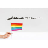 The Line City Skyline Wall Art Silhouette