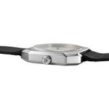 slow Jo 05 Silver Watch | Black Leather X000FGLSF6