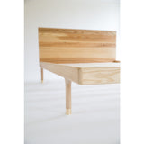 Kalon Simple Wood Bed Frame w/Headboard