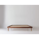 Kalon Simple Wood Bed Frame | Walnut
