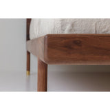 Kalon Simple Wood Bed Frame | Walnut