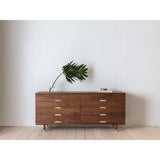 Kalon Simple Wood Dresser | Walnut 805-W-WS