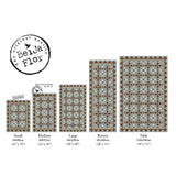 Beija Flor Fleur de Lys Floor Mat | Brown