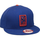 Chrome Mets Snapback Hat | Blue/Orange