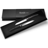 Nesmuk Soul Steak Knife Set of Two Bog Oak