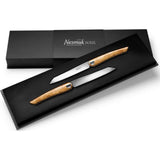 Nesmuk Soul Steak Knife Set of Two Olive Wood