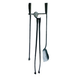 Conmoto Ferro & Fuoco Fireplace Tool Wall Mount | Recycled Italian Railroad Track CO-FFWM