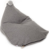 Wild Design Lab Sterling Bean Bag Chair Cover | Wool Grey BBCSG