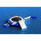 Aquaglide Supertramp 14 Inftable Trampoline w/ Swimstep | Yellow/Blue/White 58-5209106