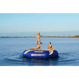 Aquaglide Supertramp 14 Inftable Trampoline w/ Blast Bag & Log | Yellow/Blue/White 58-5215022