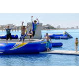 Aquaglide Supertramp 23 Inftable Trampoline w/ Swimstep | Yellow/Blue/White 58-5209103