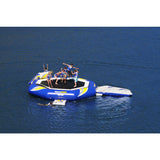 Aquaglide Supertramp 23 Inftable Trampoline w/ Swimstep | Yellow/Blue/White 58-5209103