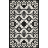 Beija Flor Barcelona Floor Mat Runner | Black/White