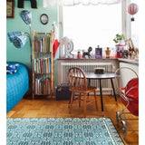 Beija Flor Barcelona Floor Mat | Dark Blue