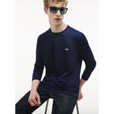 Lacoste Long Sleeve Pima Men's T-Shirt | Navy Blue