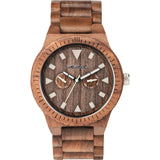 WeWood Leo Leather US Nut Wood Watch | Walnut WLLNUS