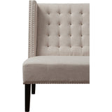 TOV Furniture Halifax Linen Banquette Bench | Beige TOV-63114-Beige