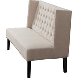 TOV Furniture Halifax Linen Banquette Bench | Beige TOV-63114-Beige