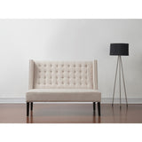 TOV Furniture Halifax Linen Banquette Bench | Beige TOV-63114-Beige