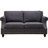 TOV Furniture Camden Linen Loveseat | Grey