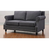 TOV Furniture Camden Linen Loveseat | Grey