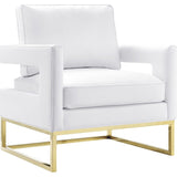 TOV Furniture Avery Leather Chair | White TOV-A111