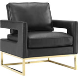 TOV Furniture Avery Leather Chair | Black TOV-A112
