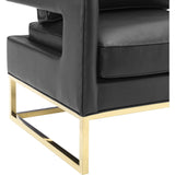 TOV Furniture Avery Leather Chair | Black TOV-A112
