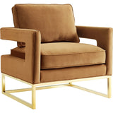 TOV Furniture Avery Velvet Chair | Cognac TOV-A128